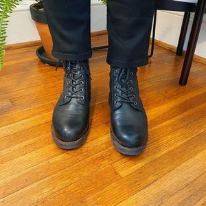 Frye Veronica Lace-up Combat Boots